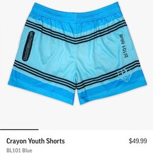 Crayon Youth Blue Athletic Shorts